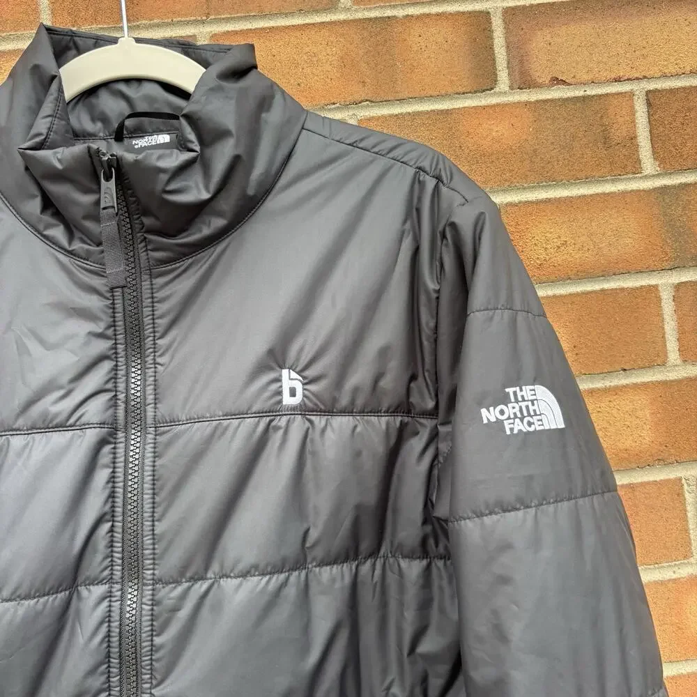 The North Face Everyday Insulated Jacket Mens Small Black Puffer Embroidery Logo